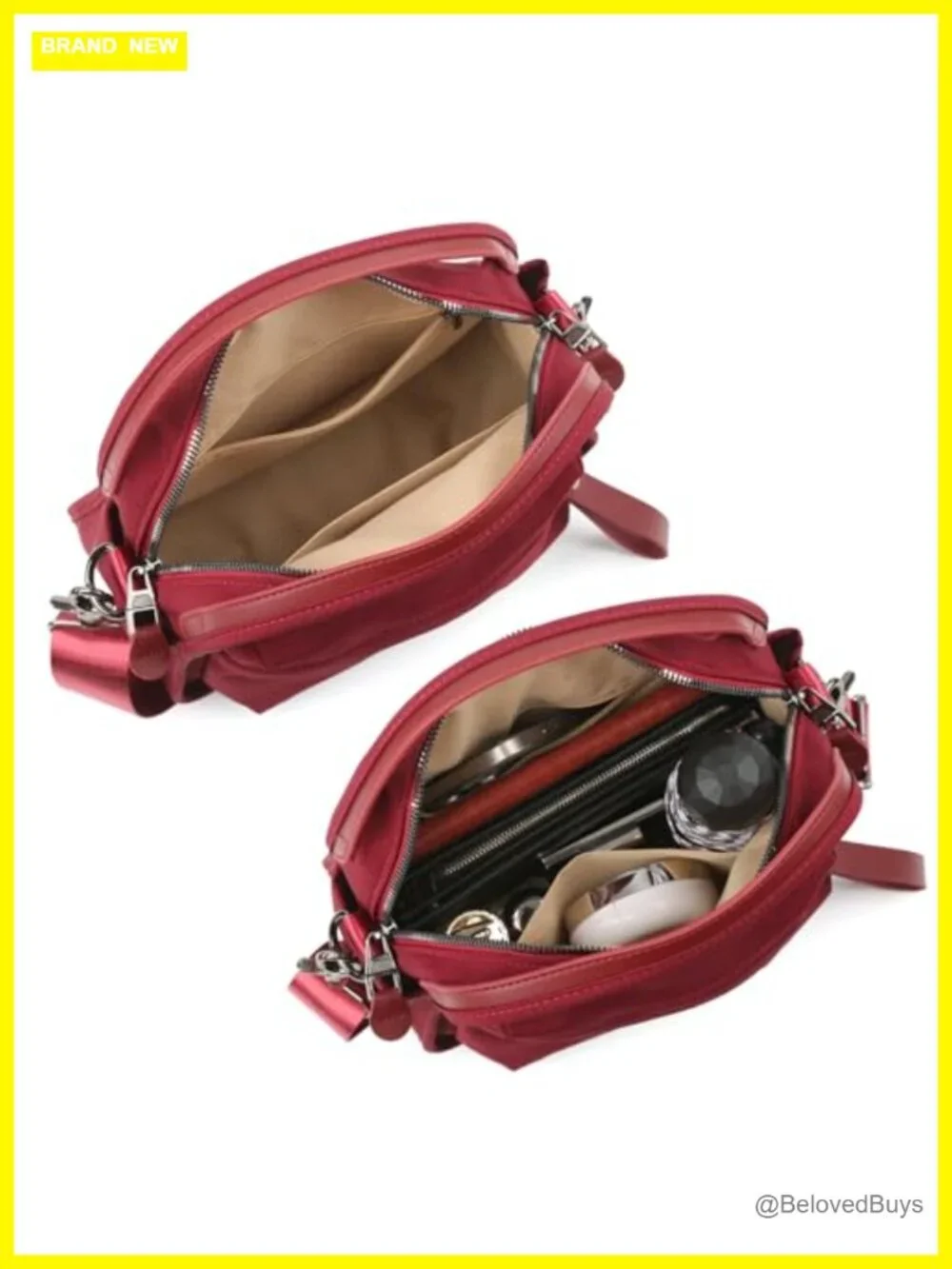 Nylon Crossbody Bag for Women Commute Underarm Shoulder Tote Purse